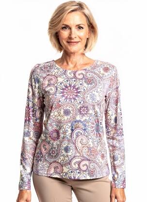 T-shirt manches longues manches longues beige JULIE GUERLANDE femme