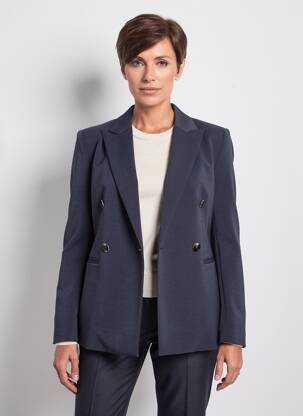 Blazer coupe cintrée bleu JULIE GUERLANDE femme