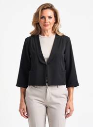 Veste casual coupe droite noir JULIE GUERLANDE femme