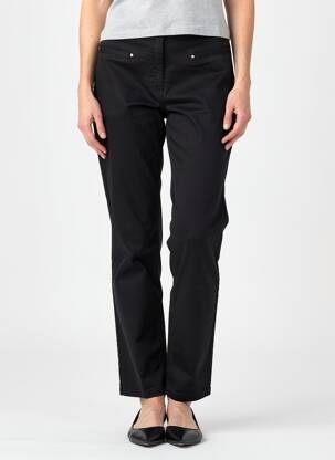 Pantalon slim stretch taille normale noir JULIE GUERLANDE femme