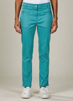 Pantalon slim stretch taille normale bleu JULIE GUERLANDE femme
