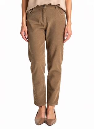 Pantalon slim stretch taille normale beige DEVERNOIS femme