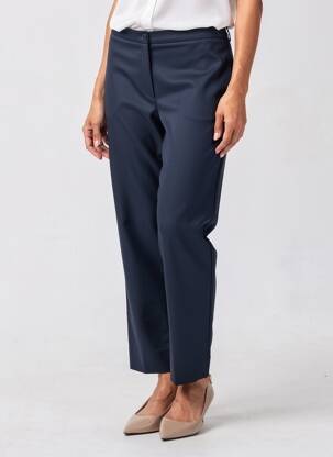 Pantalon 7/8 stretch taille normale bleu DEVERNOIS femme