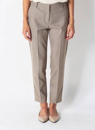 Pantalon 7/8 stretch taille normale beige JULIE GUERLANDE femme