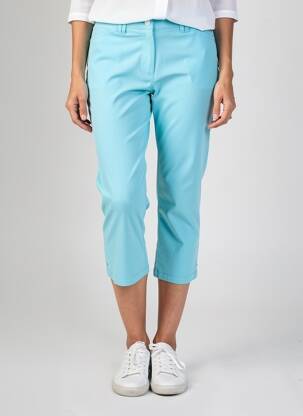 Pantacourt stretch taille normale bleu JULIE GUERLANDE femme