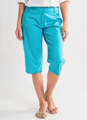 Corsaire tissage popeline taille normale bleu JULIE GUERLANDE femme