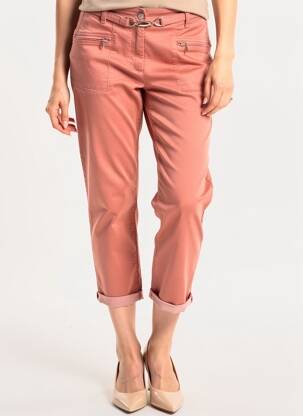 Pantalon 7/8 stretch taille normale orange JULIE GUERLANDE femme