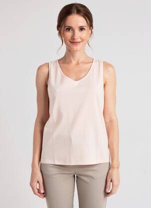 Débardeur coupe droite sans manche rose HEINE femme