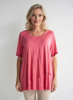 T-shirt / top maternité stretch rose SHEEGO femme