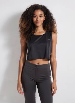 Top stretch sans manche noir SHEEGO femme