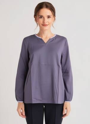 Top manches longues manches longues bleu SHEEGO femme