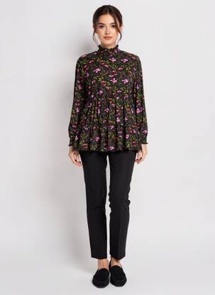 T-shirt manches longues manches longues noir SHEEGO femme