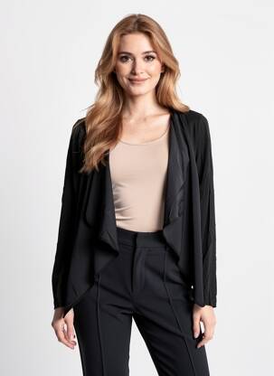 Gilet manches longues stretch noir SHEEGO femme