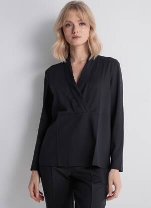 Top manches longues manches longues noir SHEEGO femme