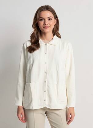 Veste casual poches blanc SHEEGO femme