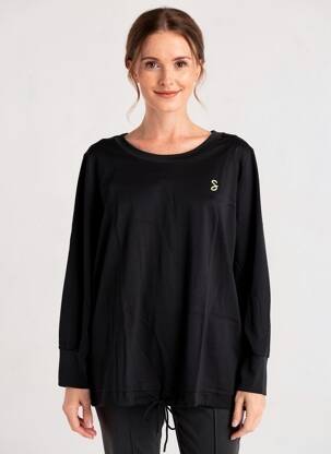 Top manches longues manches longues noir SHEEGO femme