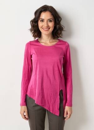 Top manches longues manches longues rose ASHLEY BROOKE femme