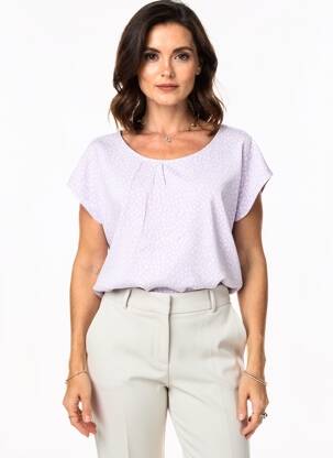 T-shirt stretch manches courtes violet SHEEGO femme