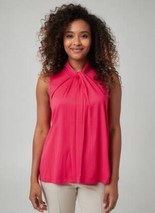 Top stretch sans manche rose HEINE femme