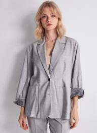 Blazer poches gris AMERICAN VINTAGE femme