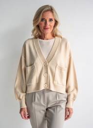 Gilet manches longues stretch beige SESSUN femme