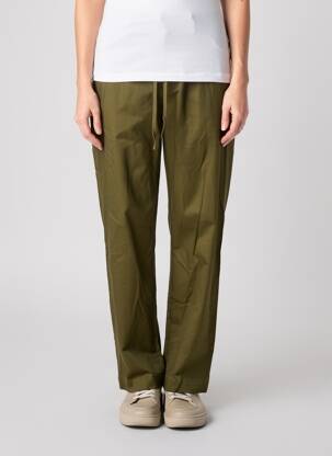 Pantalon droit tissage popeline taille normale vert ESSENTIEL ANTWERP femme