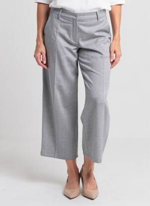 Pantalon 7/8 taille haute taille haute gris AMERICAN VINTAGE femme