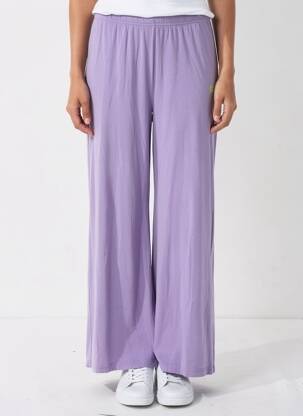 Pantalon flare stretch taille normale violet AMERICAN VINTAGE femme