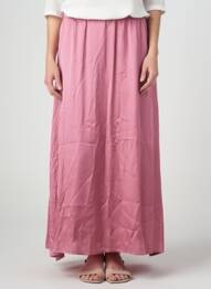 Jupe longue coupe fluide rose AMERICAN VINTAGE femme
