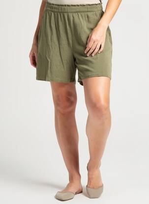 Short taille normale taille normale vert MAJESTIC FILATURES femme