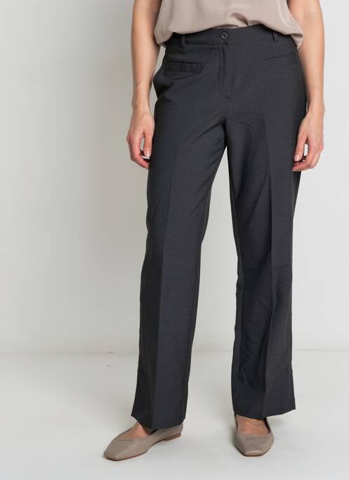 Pantalon droit tissage crêpe taille normale noir BA&SH femme
