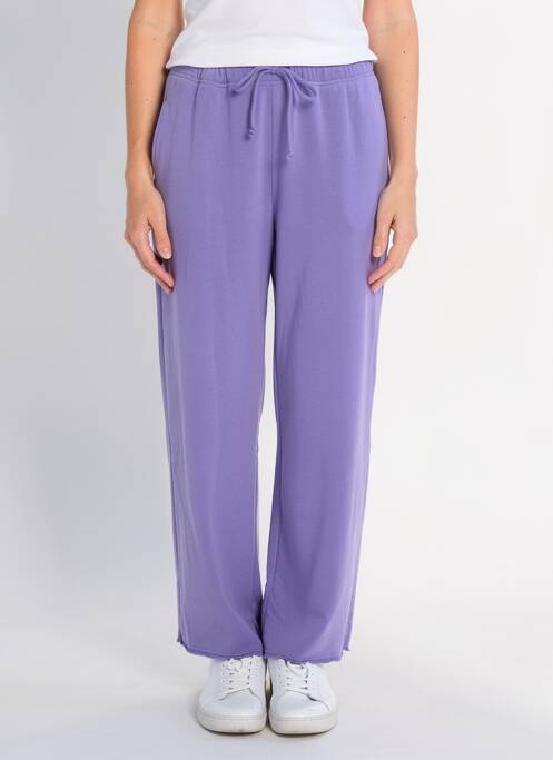 Jogging stretch taille normale violet AMERICAN VINTAGE femme