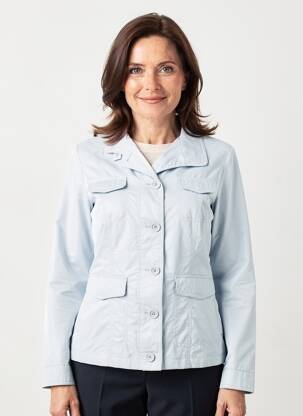 Veste casual coupe cintrée bleu EL INTERNATIONALE femme