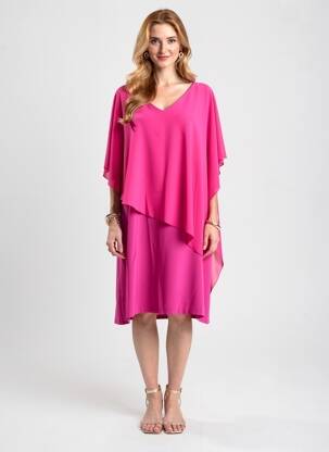 Robe mi-longue sans manche sans manche violet SPG WOMAN femme