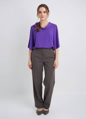 Tunique manches courtes manches courtes violet SPG WOMAN femme