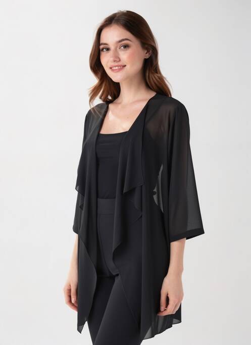 Gilet manches longues manches longues noir SPG WOMAN femme