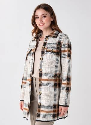 Gilet manches longues stretch beige DIANE LAURY femme