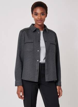 Veste casual coupe droite gris DIANE LAURY femme