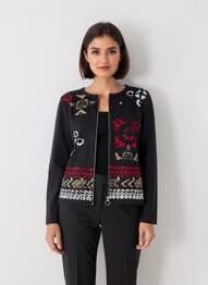 Gilet manches longues stretch noir TELMAIL femme