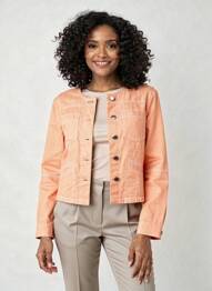Veste casual col rond orange DIANE LAURY femme