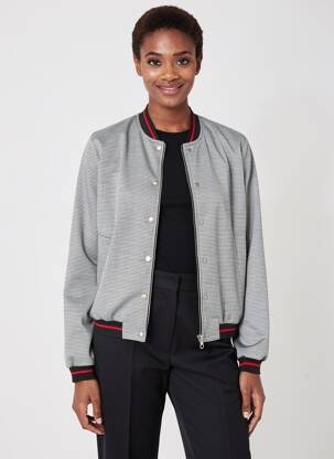 Blouson fermeture pressionnée gris C'EST BEAU LA VIE femme