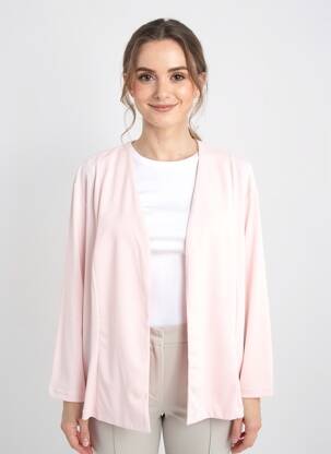 Gilet manches longues manches 3/4 rose GREGORY PAT femme