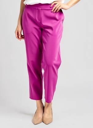 Pantalon 7/8 taille élastique violet SPG WOMAN femme