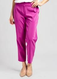 Pantalon 7/8 taille élastique violet SPG WOMAN femme
