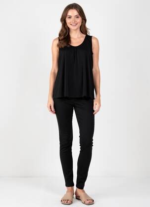 Top sans manche sans manche noir SPG WOMAN femme