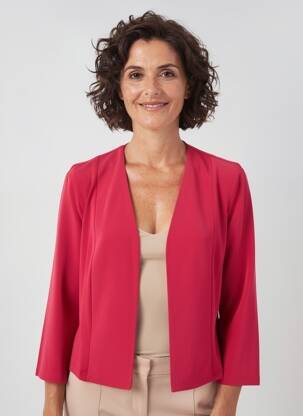 Veste casual coupe cintrée rouge GREGORY PAT femme