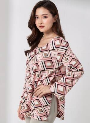 T-shirt manches longues manches longues rose JENSEN femme