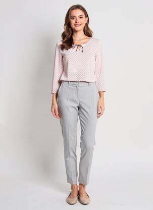 Top tissage crêpe manches 3/4 rose DIANE LAURY femme