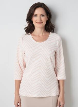 T-shirt manches 3/4 manches 3/4 rose JENSEN femme