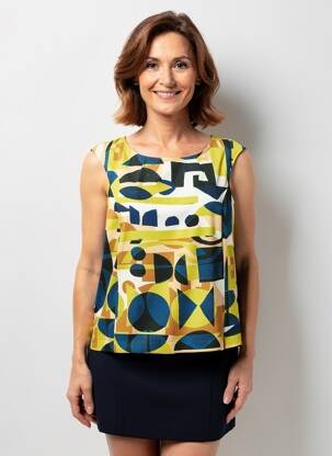 Top manches courtes manches courtes vert TELMAIL femme
